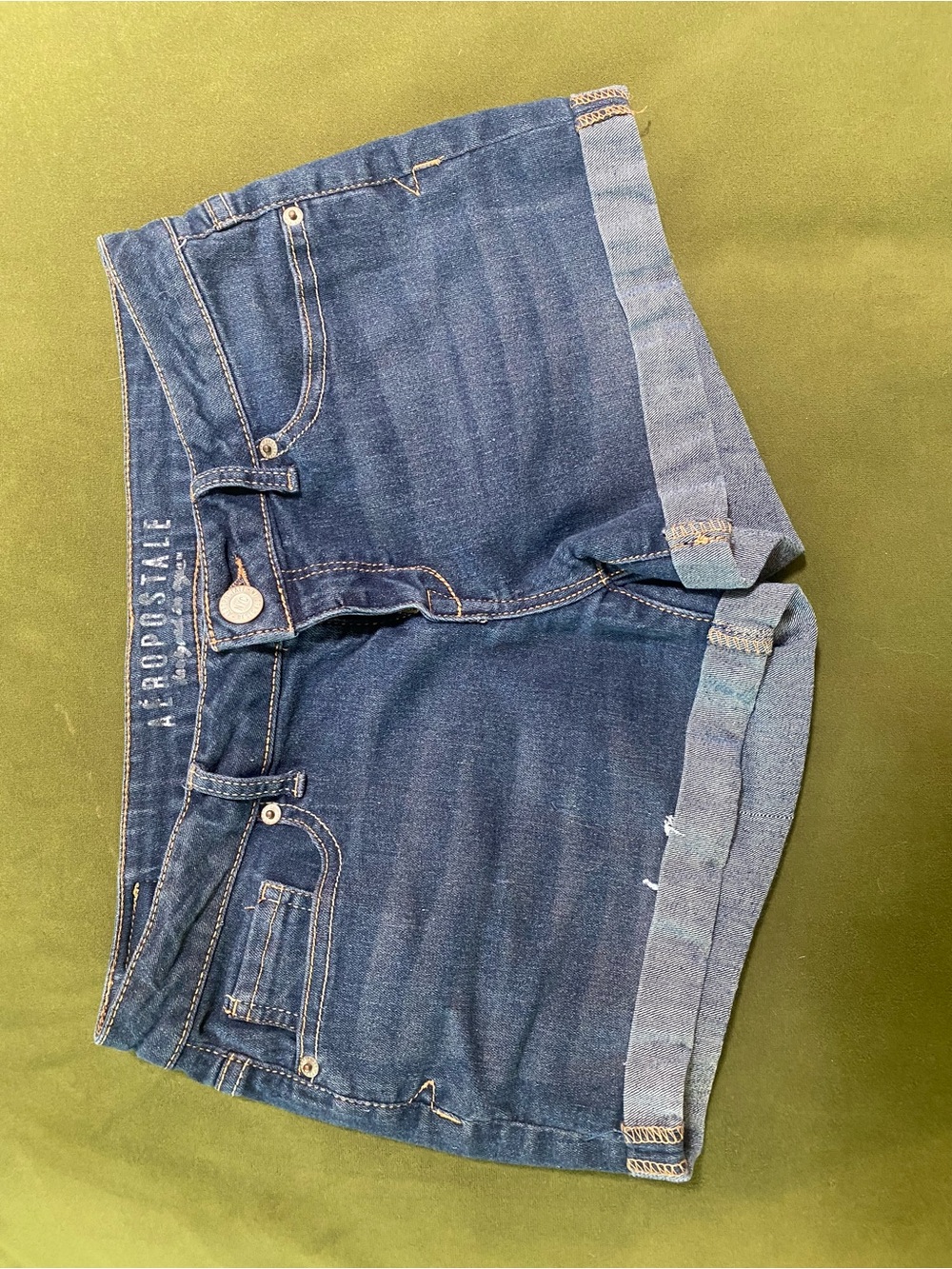 Aeropostale Dark Blue Denim Jean Shorts